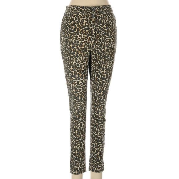 Free People Leopard Cheetah Size 28 Skinny Jeans - Picture 3 of 5